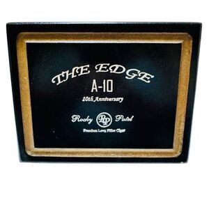 ROCKY PATEL THE EDGE A 10 BLACK Wooden Cigar Box Empty Limited Edition Toro
